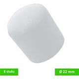 Deltafix - Peerdop - 22mm - Wit - 8 Stuks