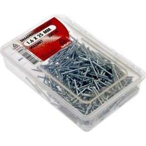 Draadnagels - 1,8x30mm -verloren kop - verzinkt - 200gram