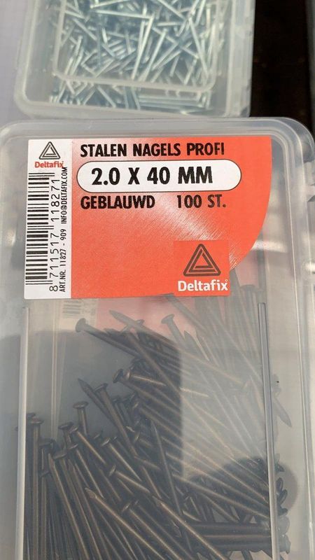 Deltafix - Profi - Stalen Nagels - 2,0x40mm - 100 Stuks