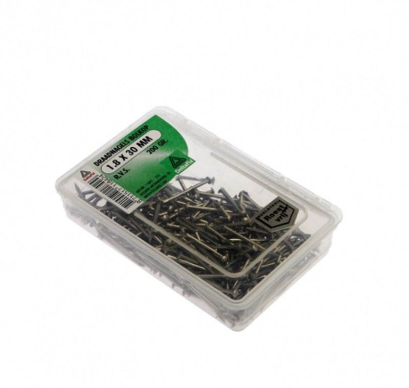 Deltafix - Draadnagel - 1.8x30mm - RVS - 200gr