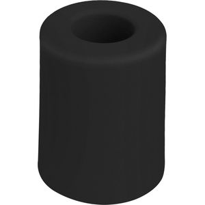 Deurbuffer - deurstopper - zwart - rubber - 50 x 35 mm - schroefbevestiging