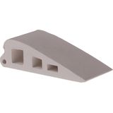 Deltafix - Deurwig - Wit - Kunststof - 2 Stuks