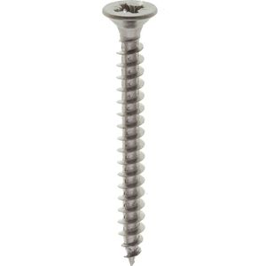 Deltafix spaanplaatschroef platkop / kruiskop r.v.s. a2 4.5 x 40 mm 200 st.