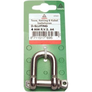 D-sluiting 4mm rvs 2st Deltafix - Deltafix