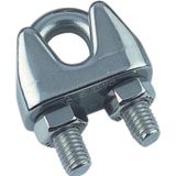 Deltafix - Staaldr.klem 4mm - RVS - 2 Stuks