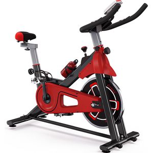 Indoor hometrainer - Vliegwiel 6 KG - fitness voor thuis - Met verstelbare zitting en stuur - Verstelbare weerstand - Max Belasting: 120 kg