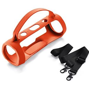 Siliconen hoes compatibel met JBL Charge Essential 2-luidspreker, beschermhoes voor Charge Essential 2-luidspreker (oranje)