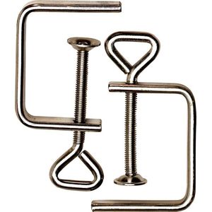 Skandia - Figuurzaagklem 2St - Tuingereedschap - Zwart - Metaal