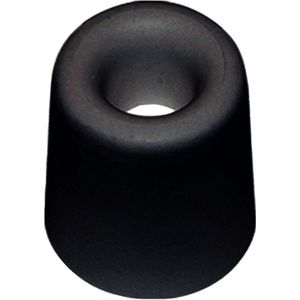 Deurbuffer zwart rubber 25x30mm