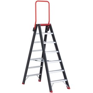 Altrex Veiligheidsbokladder, tweezijdig begaanbaar, 2 x 7 treden