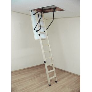ALTREX - Woodytrex Superieur - Houten Zoldertrap - Wit - Veiligheidsleuning