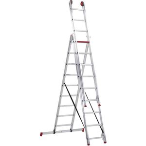 Altrex All Round driedubbele ladder ongecoat 3x9 treden (AR 3060)