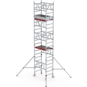 Altrex Snelbouw-rolsteiger MiTOWER Standaard, houten platform, l x b = 1200 x 750 mm, werkhoogte 6 m