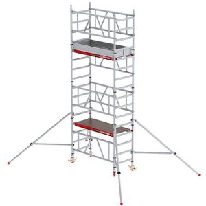 Altrex Snel op te bouwen rolsteiger MiTOWER Plus, houten platform, werkhoogte 5 m