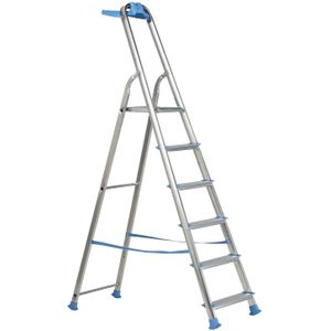 Industrietrap kopen? Aluminium industrietrap, 6 treden - - .nl