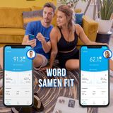 Silvergear - Slimme Bluetooth Weegschaal - Wit - Kunststof - 14 Meetfuncties