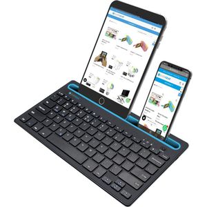 Silvergear Bluetooth iPad Toetsenbord - Tablet Samsung - Houder/Standaard - Draadloos Keyboard - QWERTY