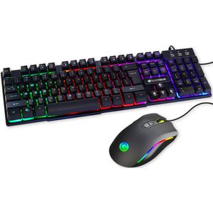 Silvergear Gaming Toetsenbord en Muis Set - Bedrade Keyboard en Mouse
