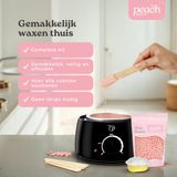 Peachbeauty Wax Apparaat Ontharing - Ontharingsapparaat - Wax Beans - Wax Heater - 100ml - Zwart
