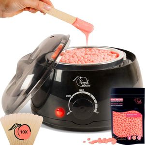 Peachbeauty Wax Apparaat Ontharing - Ontharingsapparaat - Wax Beans - Wax Heater - 100ml - Zwart