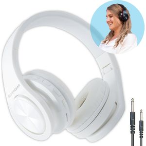 Silvergear Hoofdtelefoon Draadloos - Over Ear Koptelefoon - Headphones Bluetooth - 10 Uur - Wit