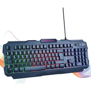 Silvergear QWERTZ Gaming Toetsenbord - German Keyboard - RGB - Zwart