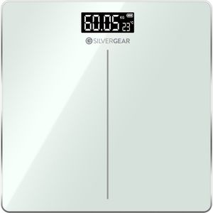 Silvergear Precisie Weegschaal - Weegschaal Personenweegschaal Digitaal - Scale - tot 0,01 KG - Wit