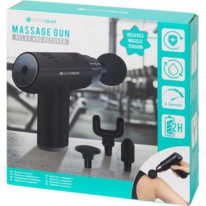 Silvergear - Massage Gun - 6 Standen - 4 Opzetstukken - Spiermassage - Ontspan en herstel