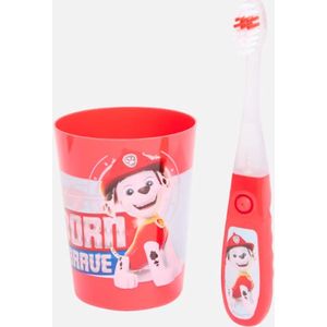Paw Patrol Tandenborstelset met timer Marcel - Rood