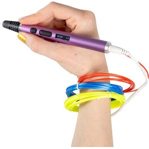 3D&Print 3D Pen Nano Starterspakket Pro - 3x PLA Filament - Paars