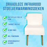 Silvergear Warmtekussen Draadloos met Infrarood - Warmtemat - 3 Standen - 21,5W - 45x135cm - Wit