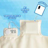 Silvergear Warmtekussen Draadloos met Infrarood - Warmtemat - 3 Standen - 21,5W - 45x135cm - Wit