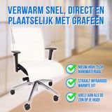 Silvergear Warmtekussen Draadloos met Infrarood - Warmtemat - 3 Standen - 21,5W - 45x135cm - Wit