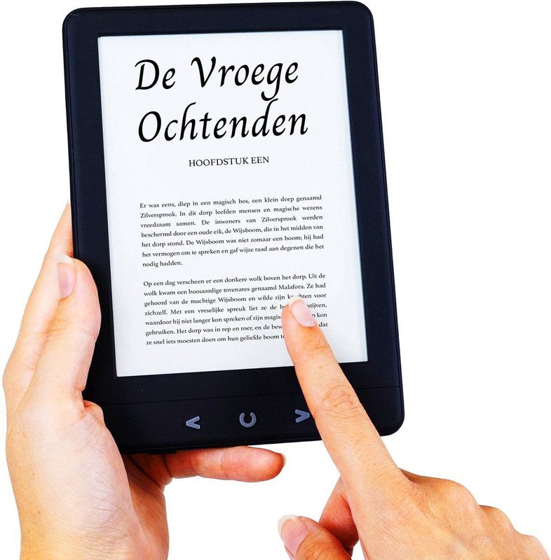 Silvergear - E-reader - Zwart - 6-inch Scherm - 4 GB Opslag