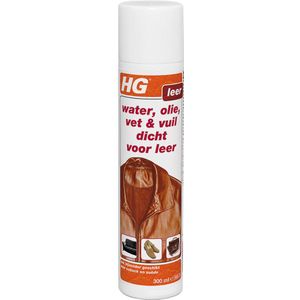 HG 4 in 1 Beschermer Voor Leer, Beschermt Tegen Water, Olie, Vet En Vuil, Geschikt Voor Alle Soorten Leer En Suède, Stoelen, Tassen, Schoenen En Jassen - 300 ml Spray (208030100)