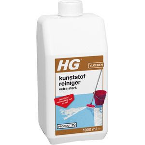 HG kunststofreiniger extra sterk (product 79) - 1L - voor alle soorten kunststof vloeren - verwijdert moeiteloos hardnekkig vuil en vet