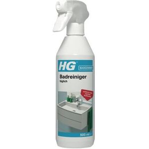HG Dagelijks badkamerreiniger, sproeireiniger voor dagelijks gebruik in douche en wastafel, geschikt voor kunststof douchecabines, betegelde muren, marmer en natuursteen, 500 ml