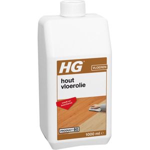 HG hout vloerolie (product 60) - 1L - voedt en beschermt - tegen uitdroging, vuil & vlekken