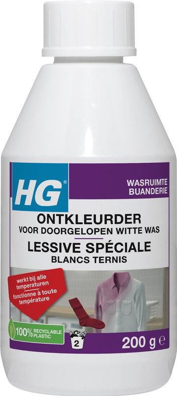 HG ontkleurder doorgelopen witte was 200gr