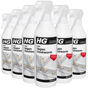 6x HG X Tegen Houtworm 500 ml