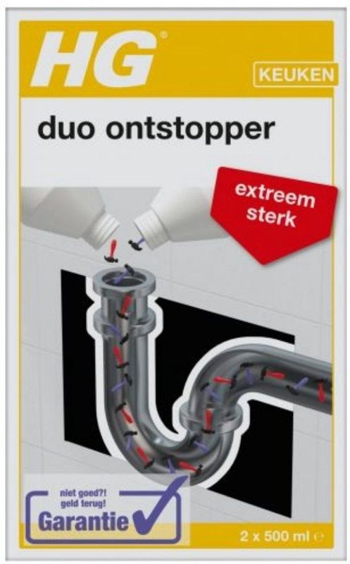 HG duo ontstopper 1L