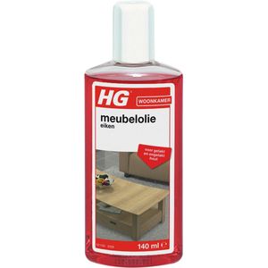 HG meubelolie eiken - 125ml - voor gelakt en ongelakt hout - voor eiken, mahonie en kersen