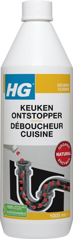 HG - Keukenontstopper - Effectieve Natuurlijke Gootsteenontstopper