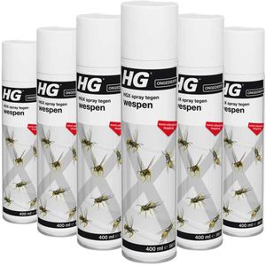 6x HG X Spray Tegen Wespen 400 ml