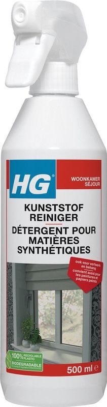 HG kunststofreiniger - 500ml - snel een vlekkeloos resultaat