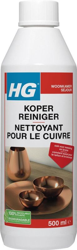 HG - Koper Reiniger - 500ml - Hoogwaardige Textieldoek