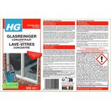 HG - Glasreiniger - Concentraat - 0,5 Ltr - Streeploos Reinigend