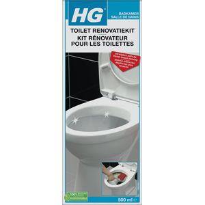 HG - Toilet Renovatiekit - 500ml - Inclusief Reiniger en Schrobpad