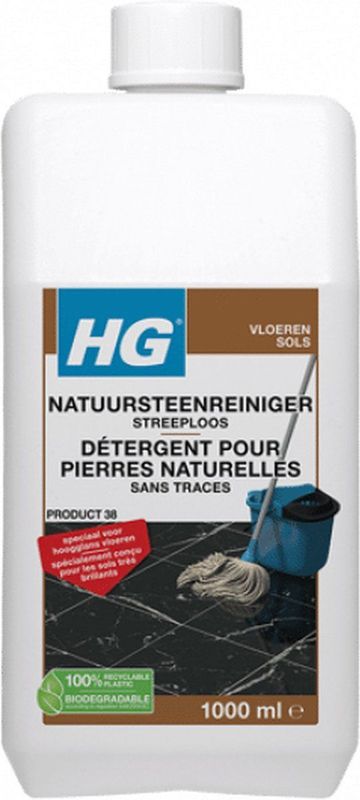 HG - Natuursteenreiniger - Streeploos - 1L