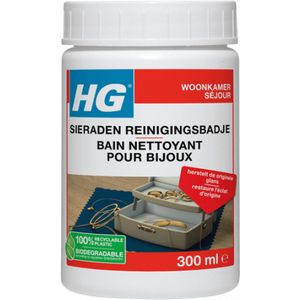 HG - Sieraden Reinigingsbadje - 300ml - Geschikt voor Gouden en Zilveren Sieraden